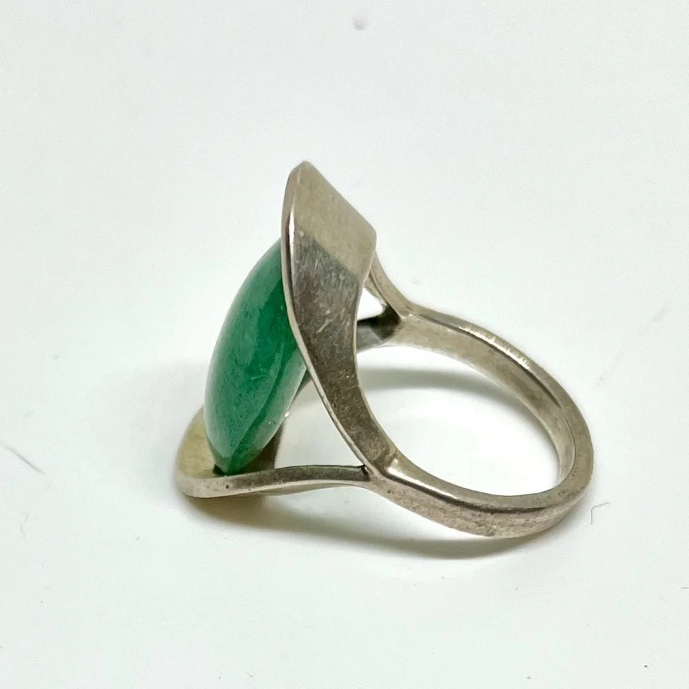 Vintage Aventurine Silver Ring